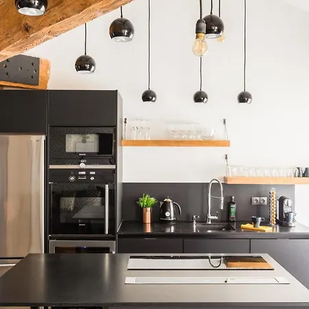 Mohom - Berges Du Rhone - Bath And Kitchen With A View *